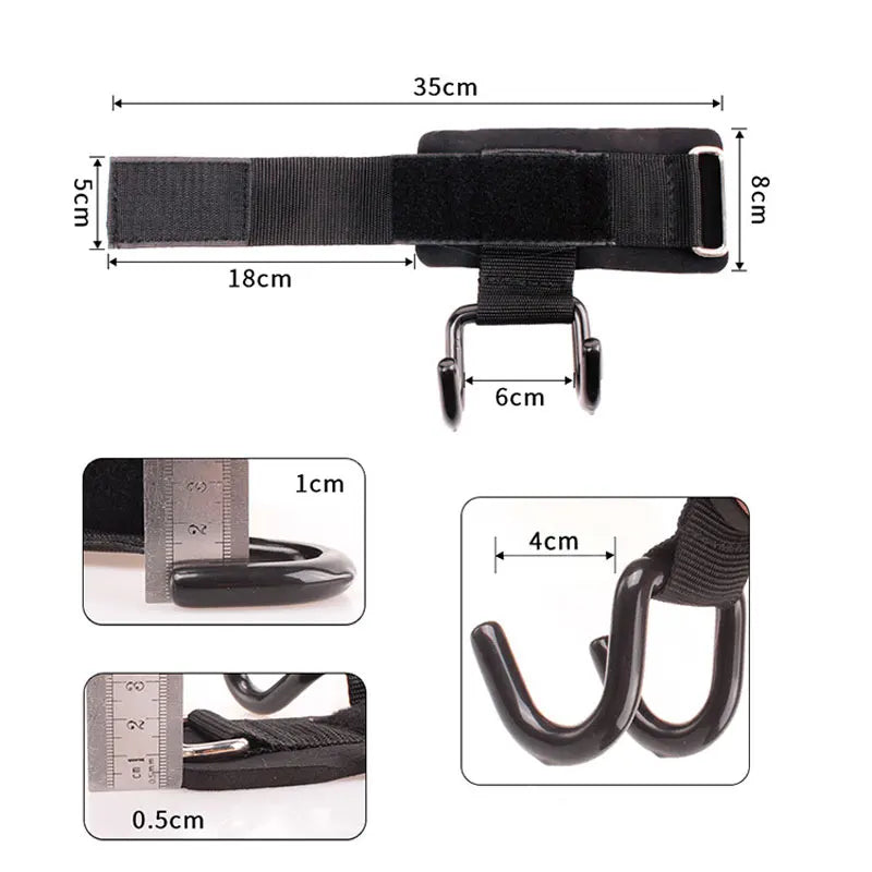 Adjustable Steel Hook Grips Straps