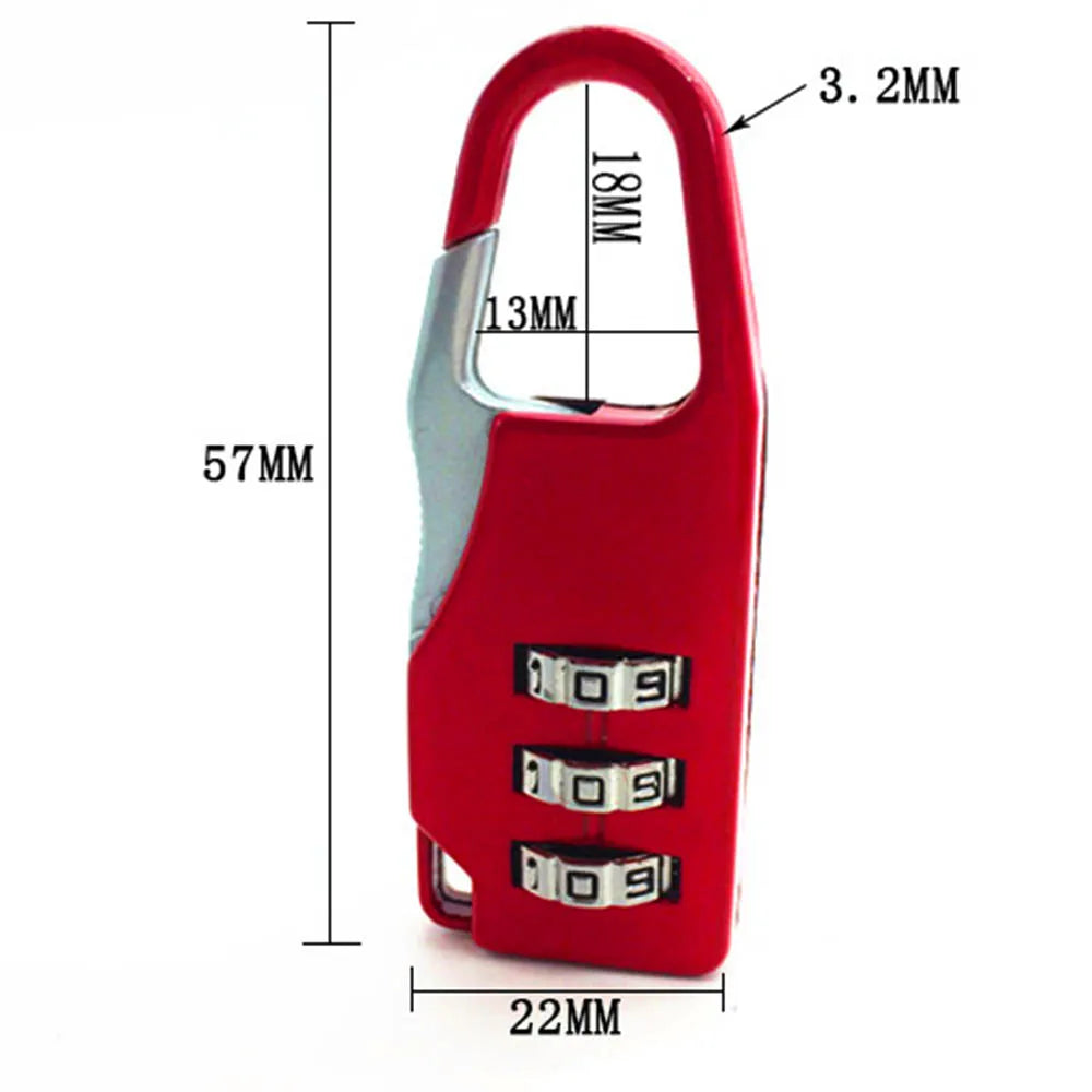 Mini Dial Digit Lock (3 pack)