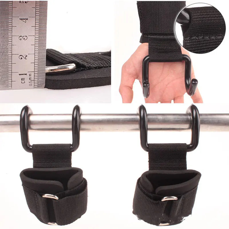 Adjustable Steel Hook Grips Straps