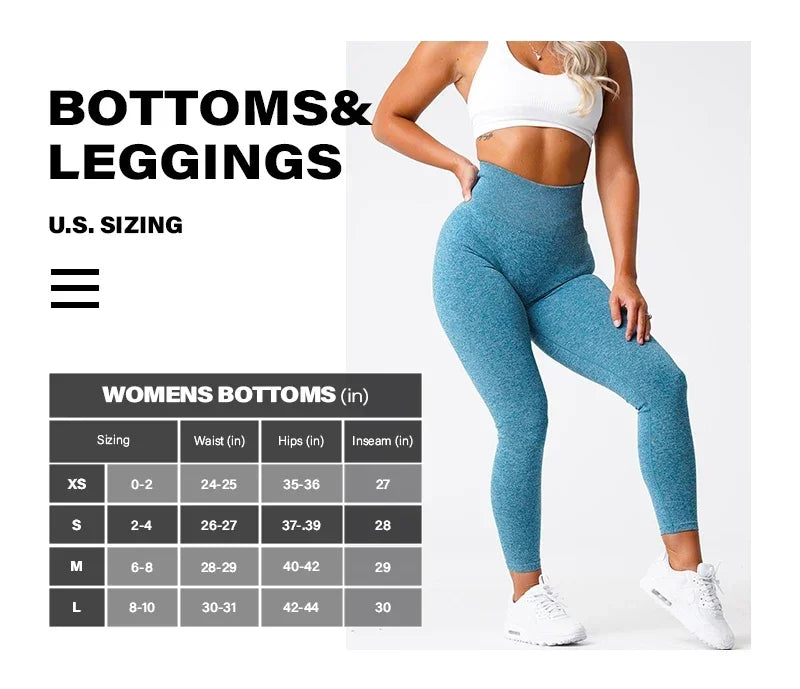 Seamless Leggings - Women Soft Workout