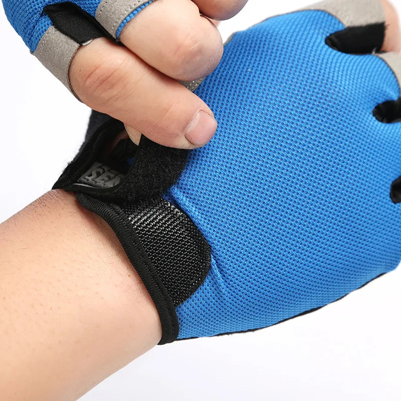 Breathable Half Finger Gym Dumbbells Gloves for Cycling and Sports - Anti-Slip, Unisex Design